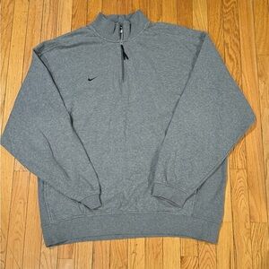 Nike Men's Charcoal Zip-Up Sweater